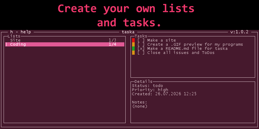 taska screenshot 1